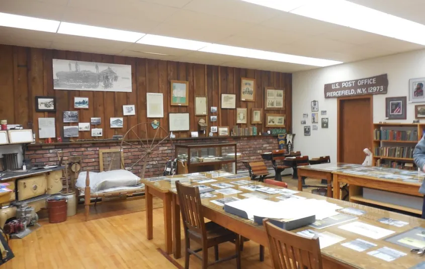 Long table and display cases