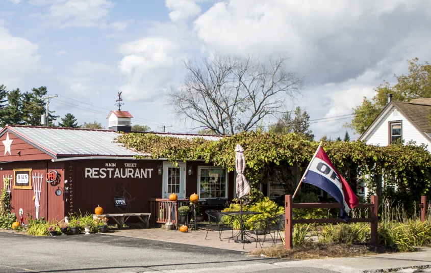 Exterior of the Main Street Restaurant