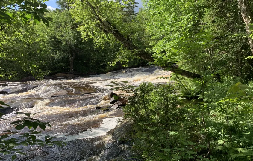 Copper Rock Falls in the summer