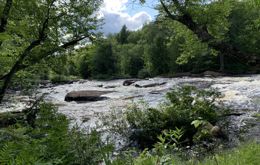 A view of Copper Rock Falls