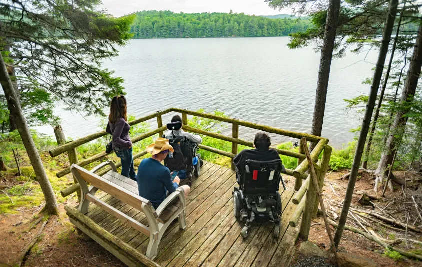 John Dillon Park overlook on Grandpas Lake