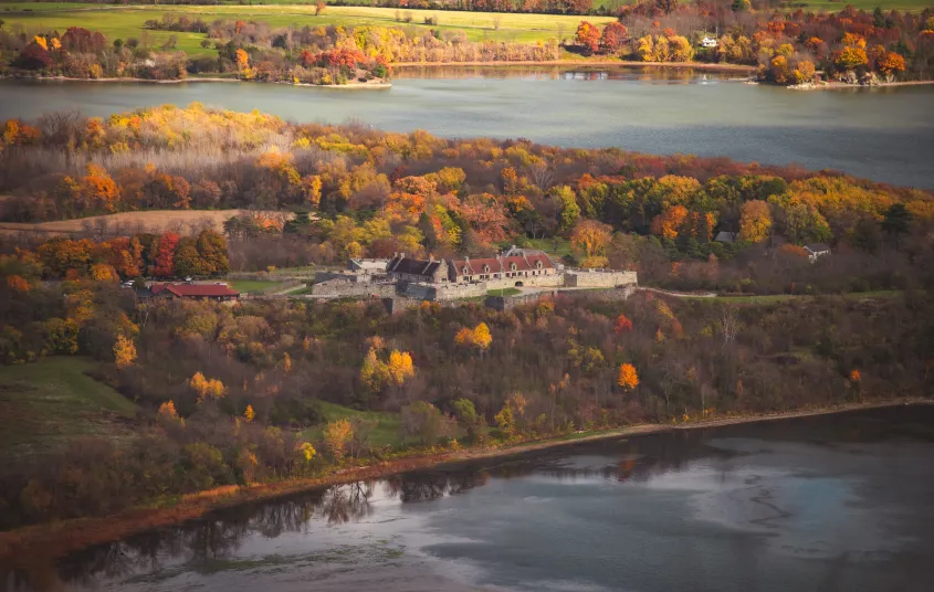 A birds-eye view of Fort Ti.