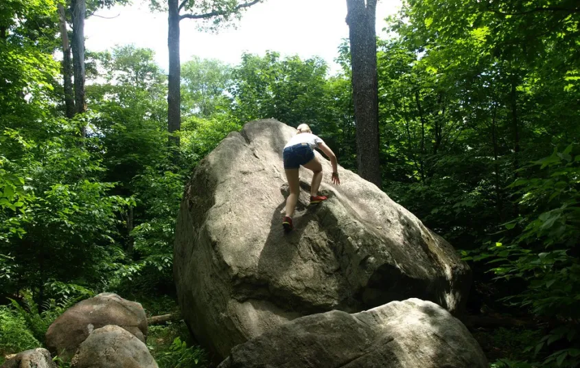 A boulder near Bear Mountain