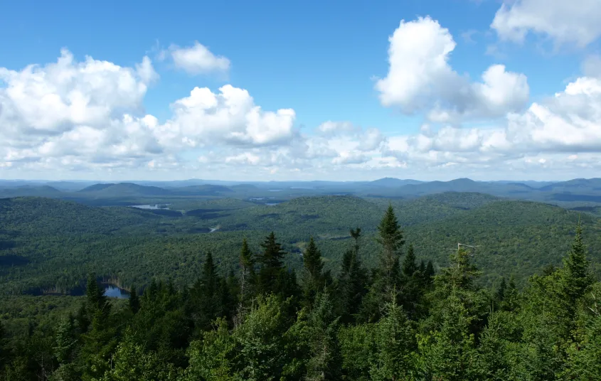 The view from the summit is beautiful.