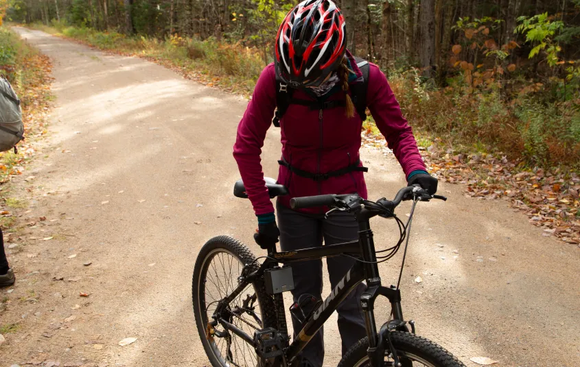 Ride past Horseshoe Lake