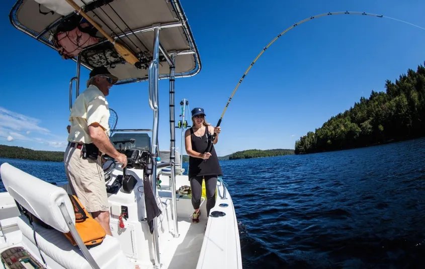 Big Tupper Lake is connected to Raquette and Simon ponds via the Raquette River.