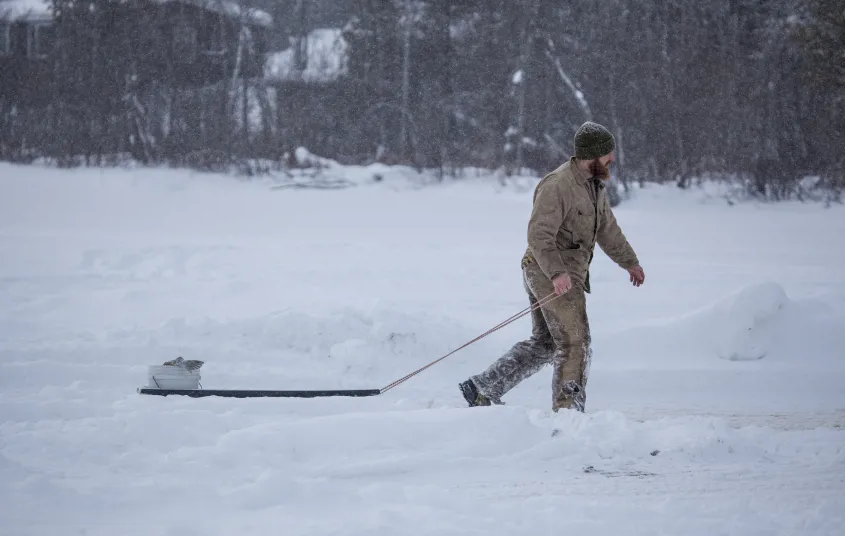Fishery biologists believe that the state-record walleye lives in the lake.
