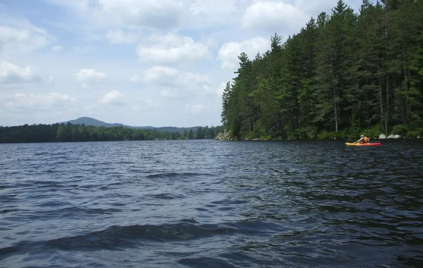 This boat launch gives access to Hoel Pond.