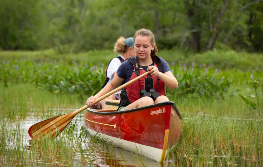 Plenty of paddling on the Raquette River with short