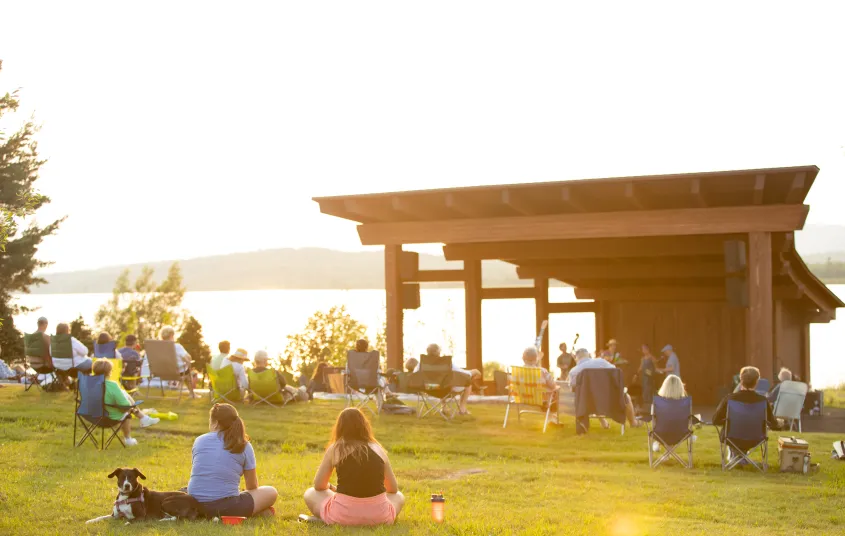 Enjoy live music during events.