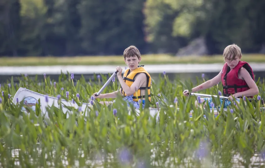 Enjoy the beauties of the Adirondacks on the Raquette River.