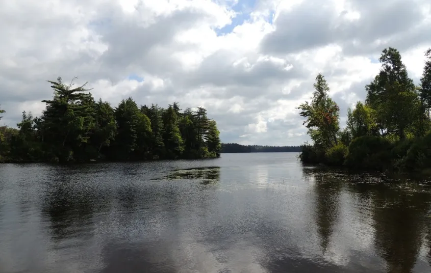 A beautiful area and sheltered for easy paddling.