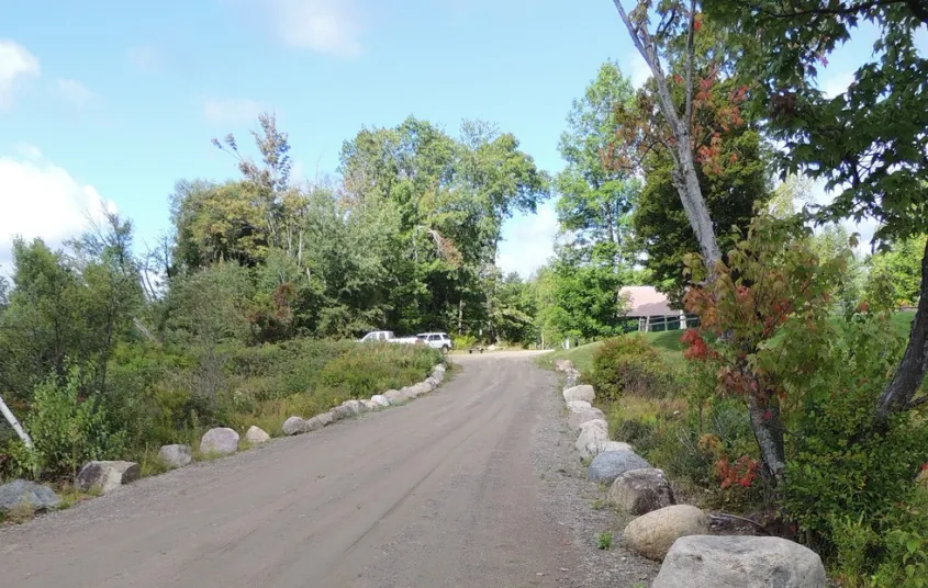 Even the road to the launch is scenic.