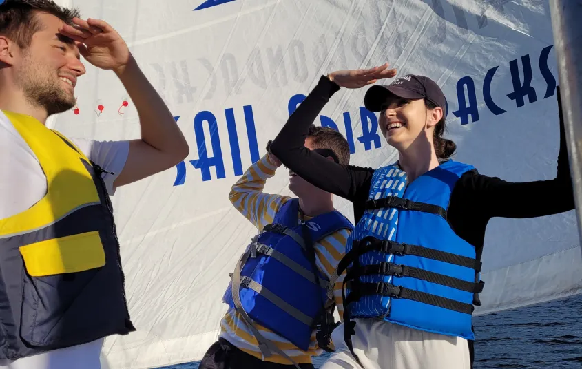 People sailing