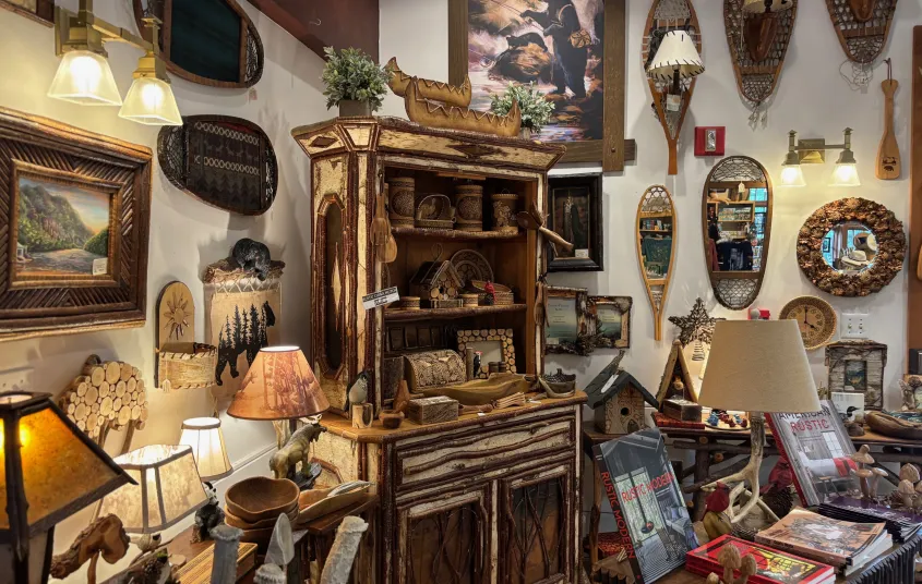 A new exhibit displaying many intricate