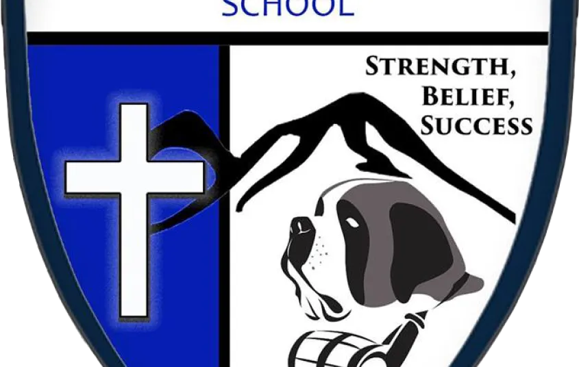 St Bernards School logo of sheild