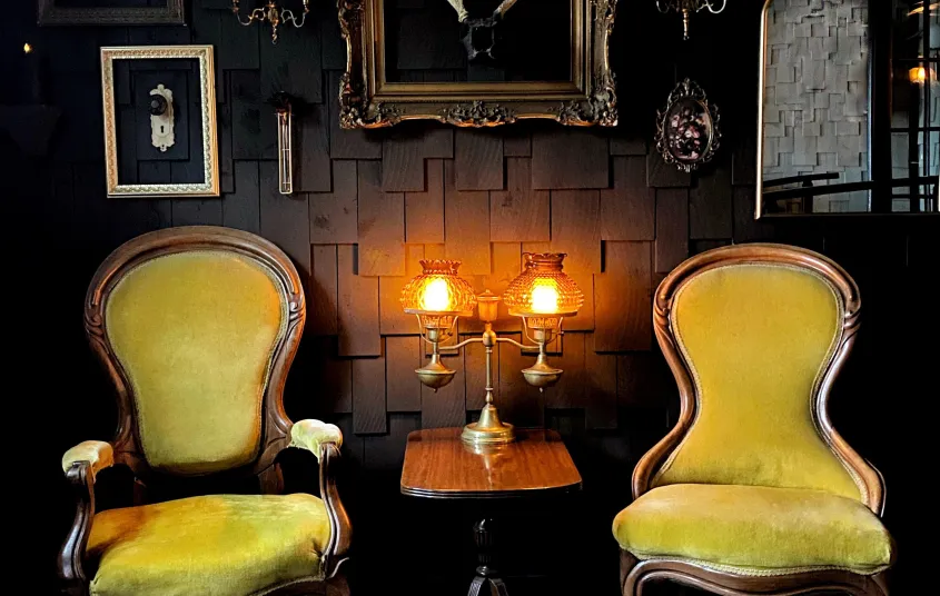 Woodshed dining booth
