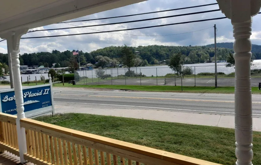 A view of the water across the street from Sara Placid Inn & Suites.