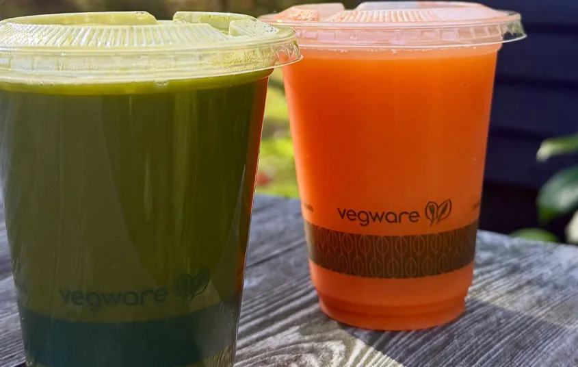 Green and orange smoothies from Tupperfair.