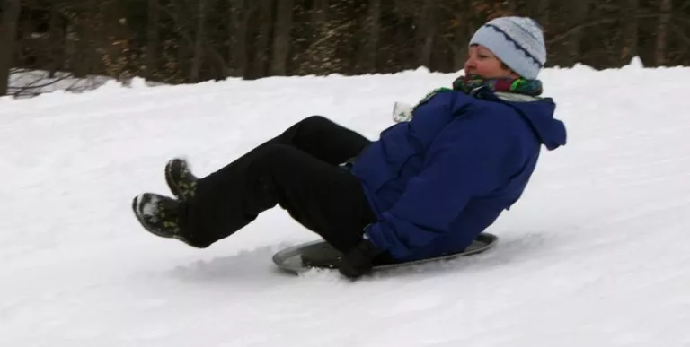 The sledding hill is free and open to the public.