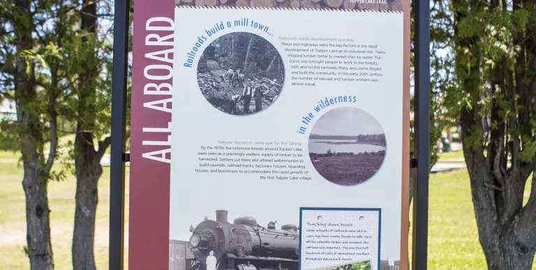 Discover the heritage of Tupper Lake's logging and railroad industry.