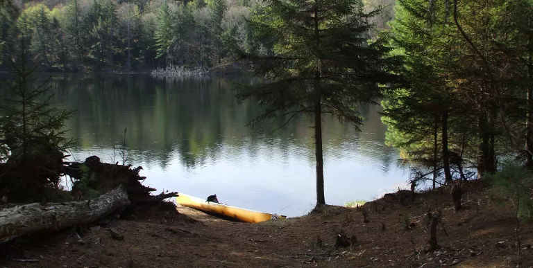 The tranquil waters of Little Tupper Lake beckon the paddler&#44; angler&#44; and backcountry camper.