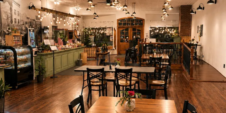 Dining table with chairs at Spruce & Hemlock