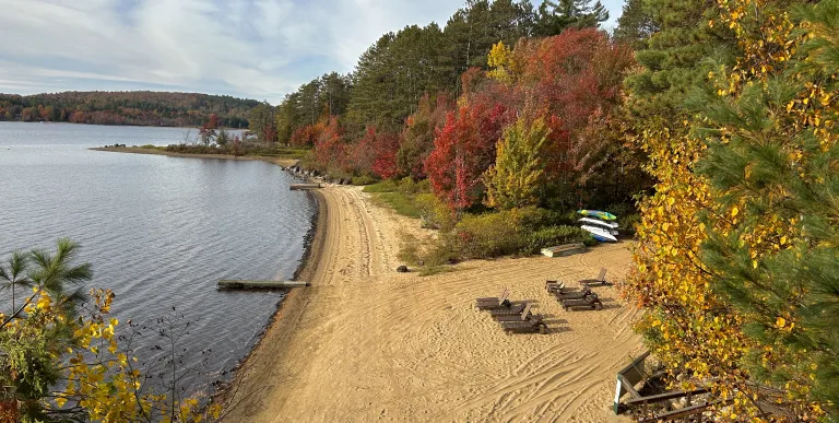 Paddlers Rest beach from above