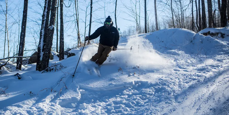 Someone doing side hits on Mt Pisgah