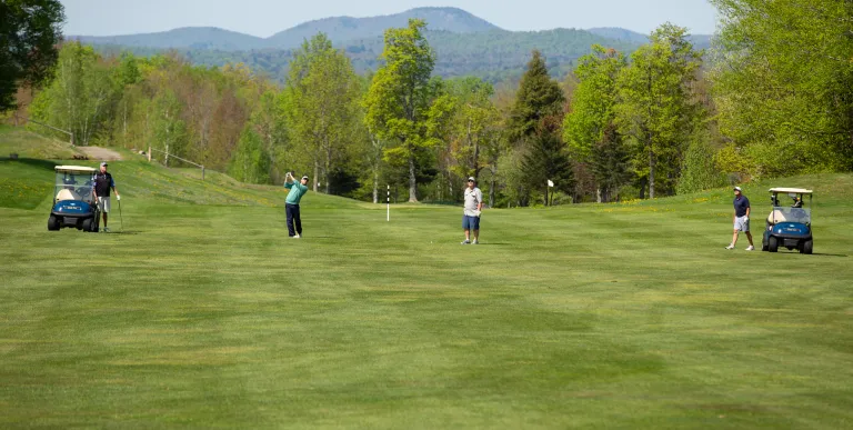Players on the course