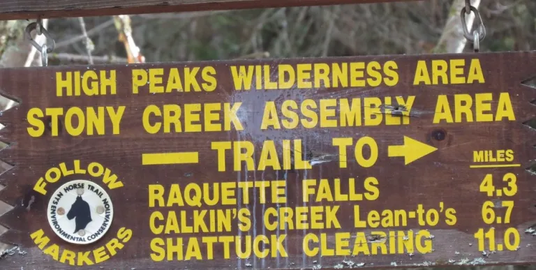 The sign at the trailhead is a reminder there's a register to sign in and out of.
