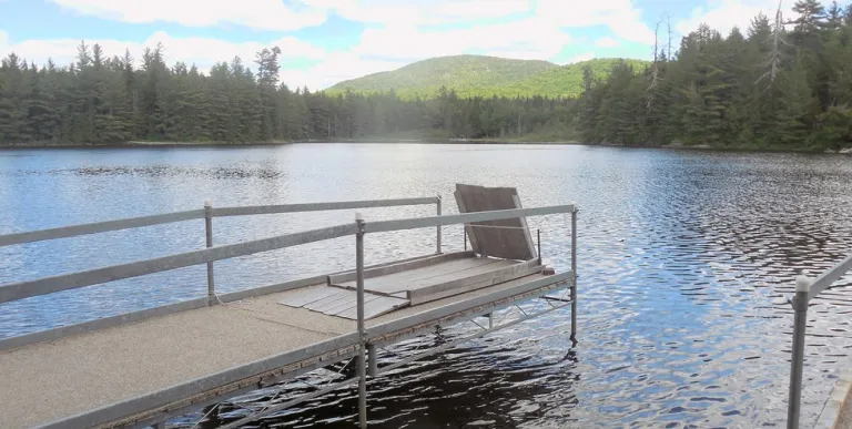 Everyone can fish from this all access dock.