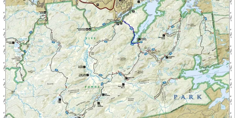 A map with lots of water bodies