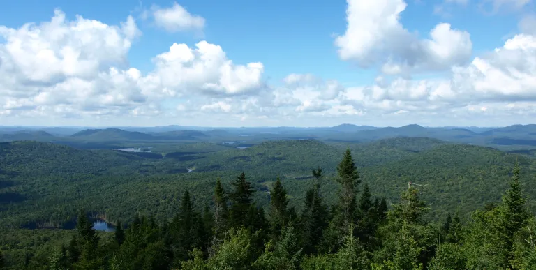The view from the summit is beautiful.
