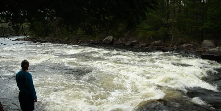 Spring is the most lively time at Moody Falls.