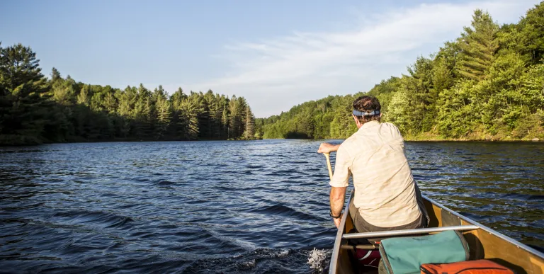 Hitchins Pond is an excellent paddling and camping trek.
