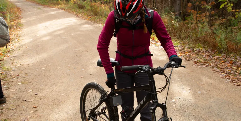 Ride past Horseshoe Lake