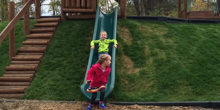 Little Loggers Playground is a beautiful tree fort village.