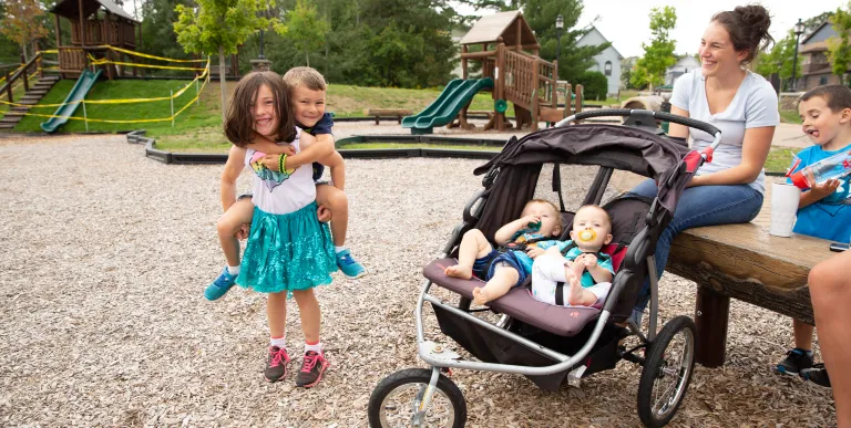 Kids enjoy the play