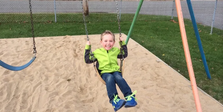 Washington Street Park has 4 swings and 5 slides.