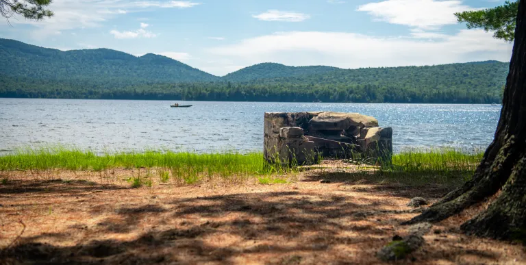 Lake Eaton Campground fire pit