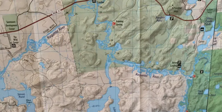A map of a river system