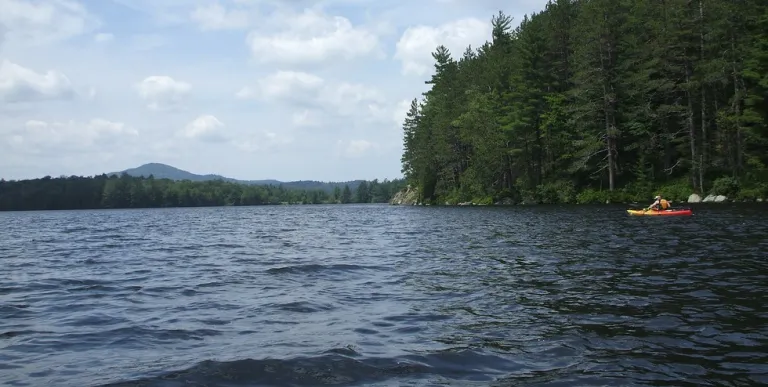 This boat launch gives access to Hoel Pond.