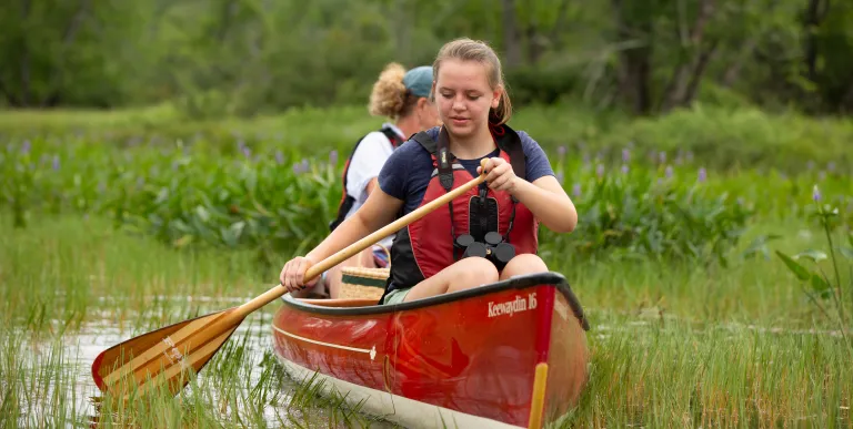 Plenty of paddling on the Raquette River with short