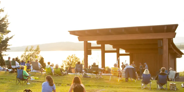 Enjoy live music during events.