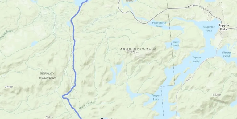A map showing a gravel biking route
