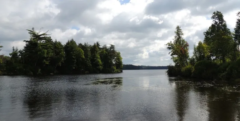 A beautiful area and sheltered for easy paddling.