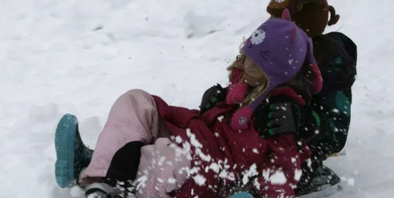 The sledding hill is free and open to the public.