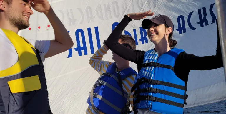 People sailing