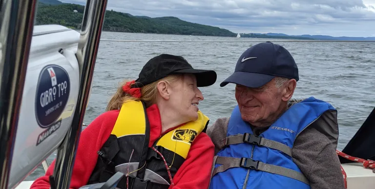 People on sailboat